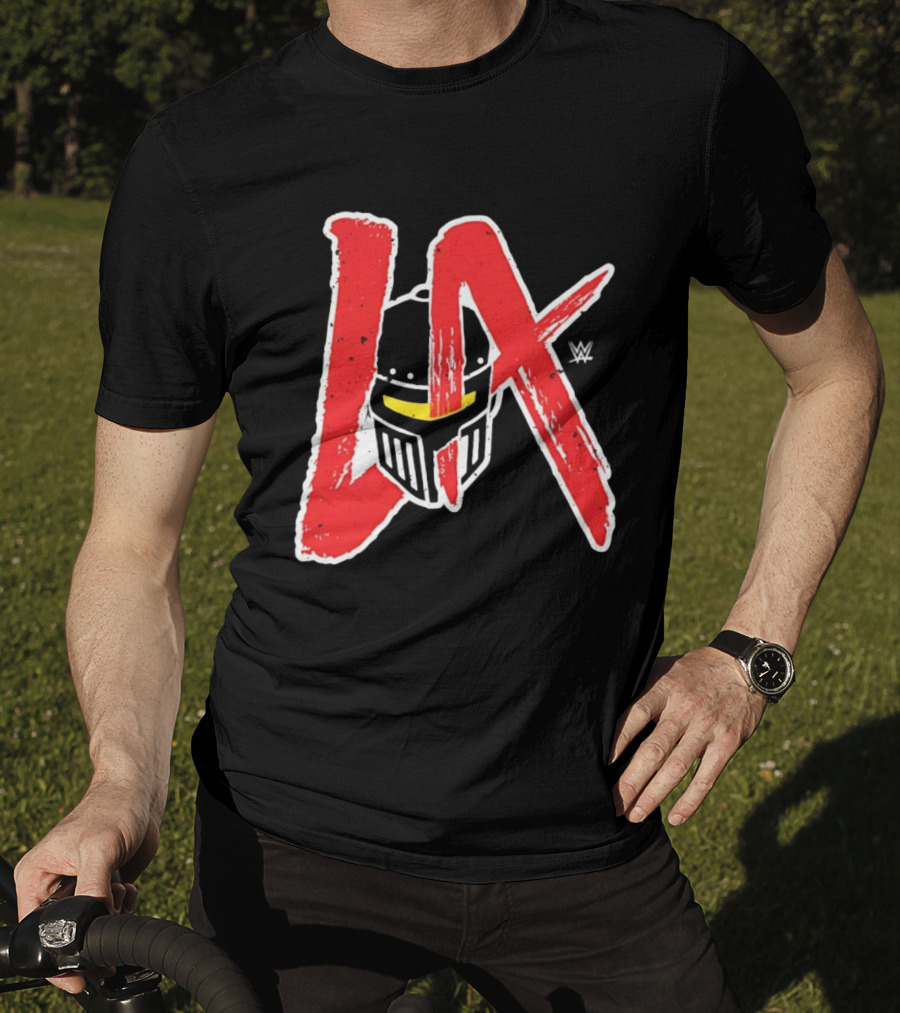 LA Knight 2026 Mandalorian Helmet WWE T-Shirt