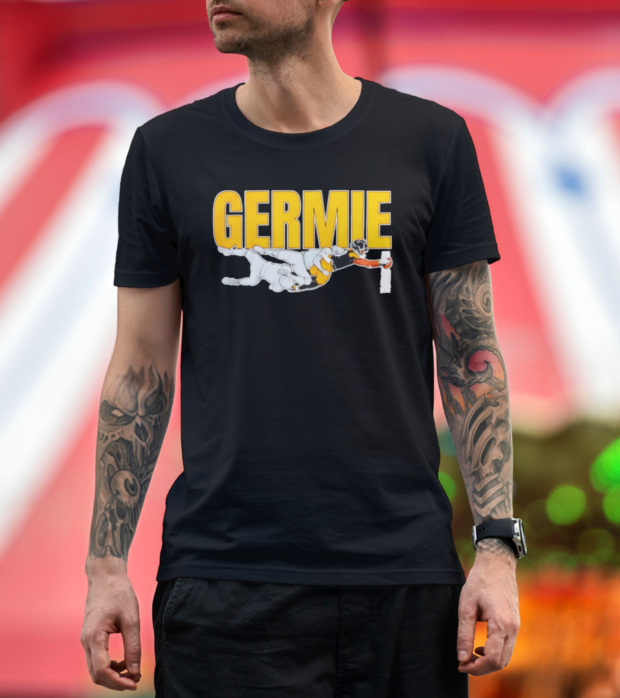 Germie Bernard Touchdown Dive Football Action T-Shirt