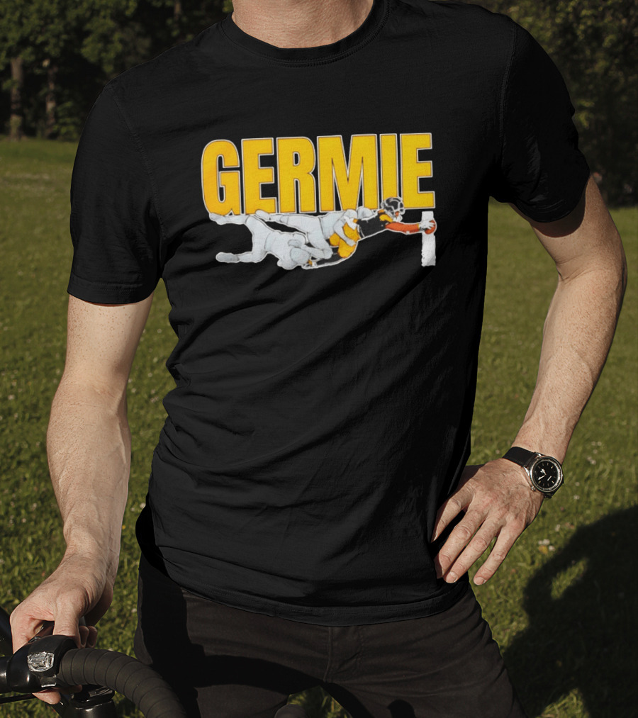 Germie Bernard Touchdown Dive Football Action T-Shirt
