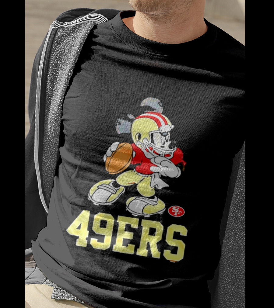 Mickey Mouse San Francisco 49ers Football 49ers T-Shirt