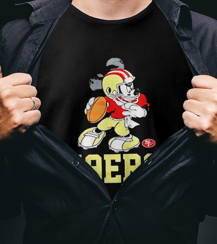 Mickey Mouse San Francisco 49ers Football 49ers T-Shirt