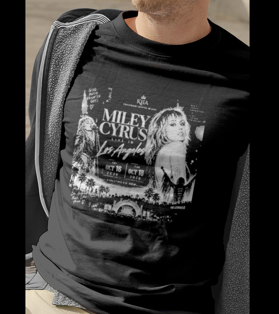 Miley Cyrus Live In Los Angeles October 18 2023 Hollywood Bowl T-Shirt