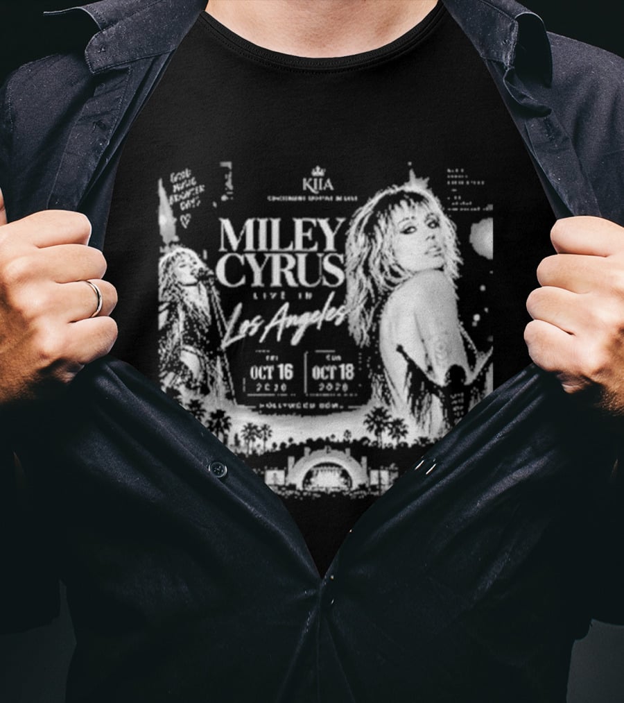Miley Cyrus Live In Los Angeles October 18 2023 Hollywood Bowl T-Shirt