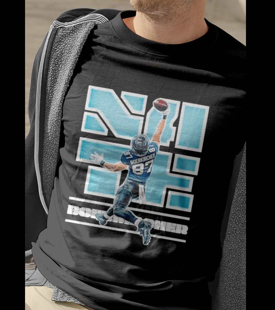 Nate Boerkircher Jacksonville Jaguars 87 One Hand Catch Pose T-Shirt