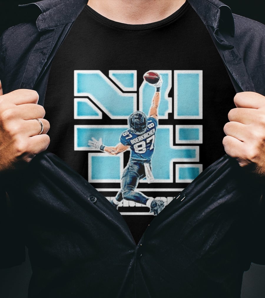 Nate Boerkircher Jacksonville Jaguars 87 One Hand Catch Pose T-Shirt