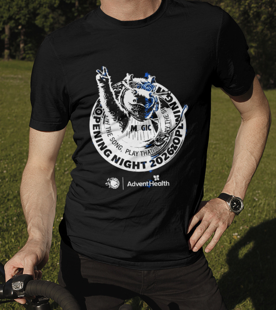 Orlando Magic STUFF Mascot Opening Night 2026 Advent Health T-Shirt