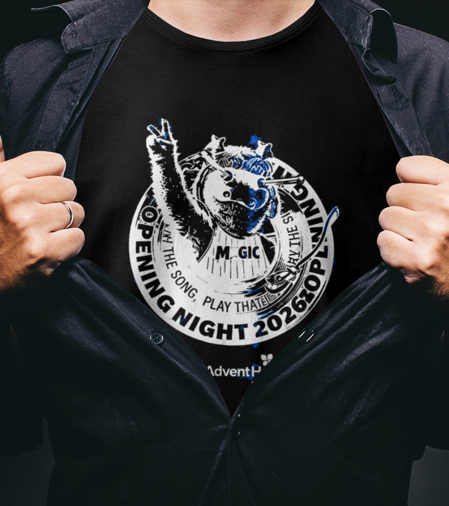 Orlando Magic STUFF Mascot Opening Night 2026 Advent Health T-Shirt