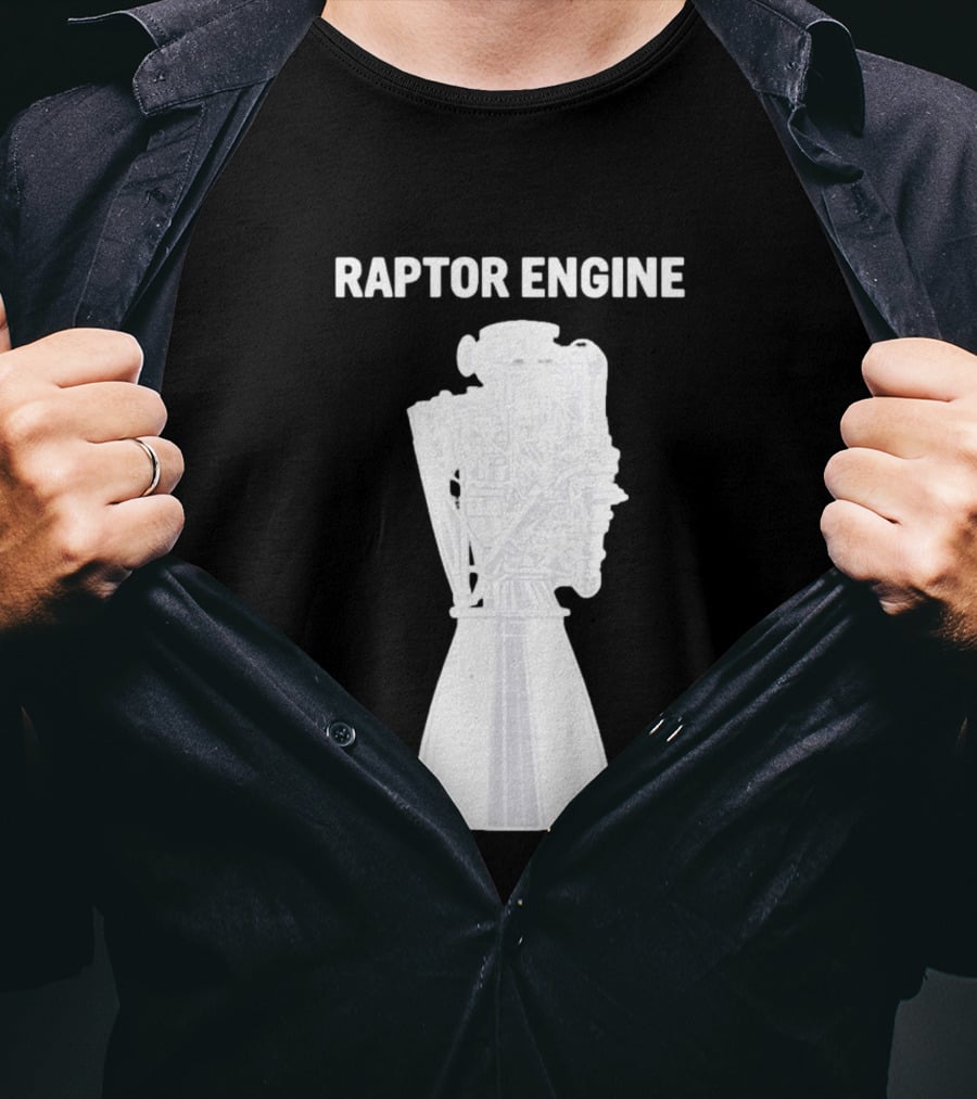 Raptor Engine SpaceX Rocket Scientist Explorer T-Shirt