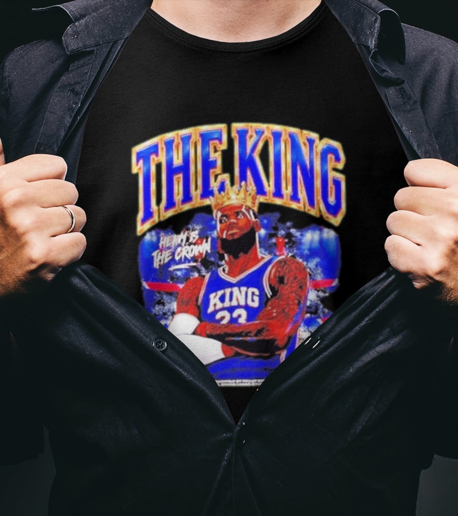 LeBron James The King Heavy Is The Crown Kings 23 Basketball Legend T-Shirt