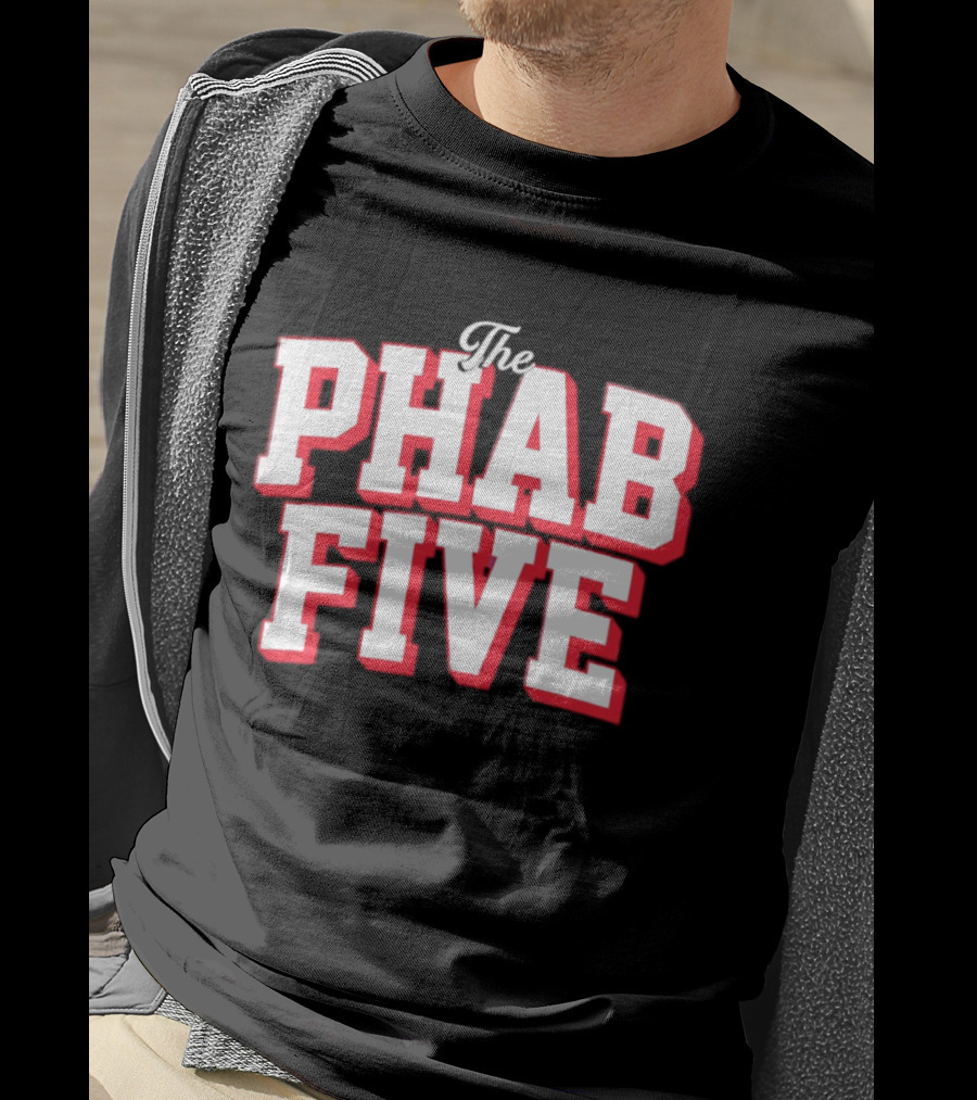The Phab Five Philadelphia 76ers Basketball Fans T-Shirt