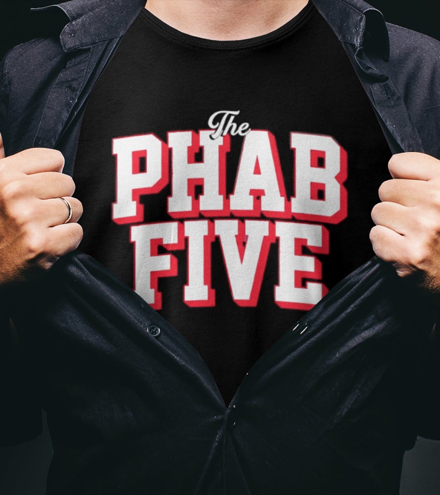 The Phab Five Philadelphia 76ers Basketball Fans T-Shirt