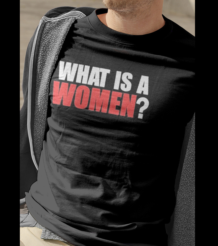 What Is A Women Question Bold White Red T-Shirt