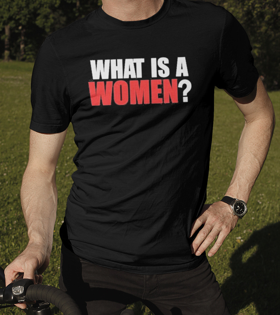What Is A Women Question Bold White Red T-Shirt