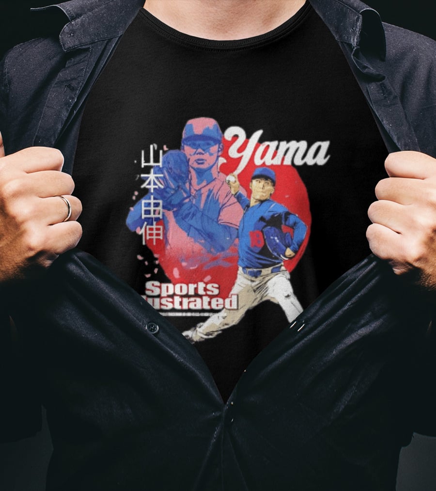 Yoshinobu Yamamoto Sports Illustrated Los Angeles Dodgers Japanese T-Shirt