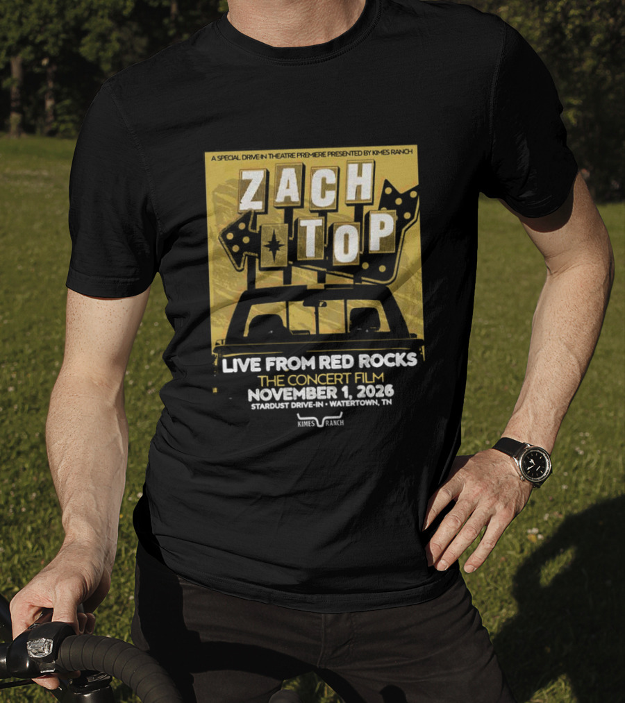 Zach Top Live From Red Rocks Concert Film November 1 2026 T-Shirt