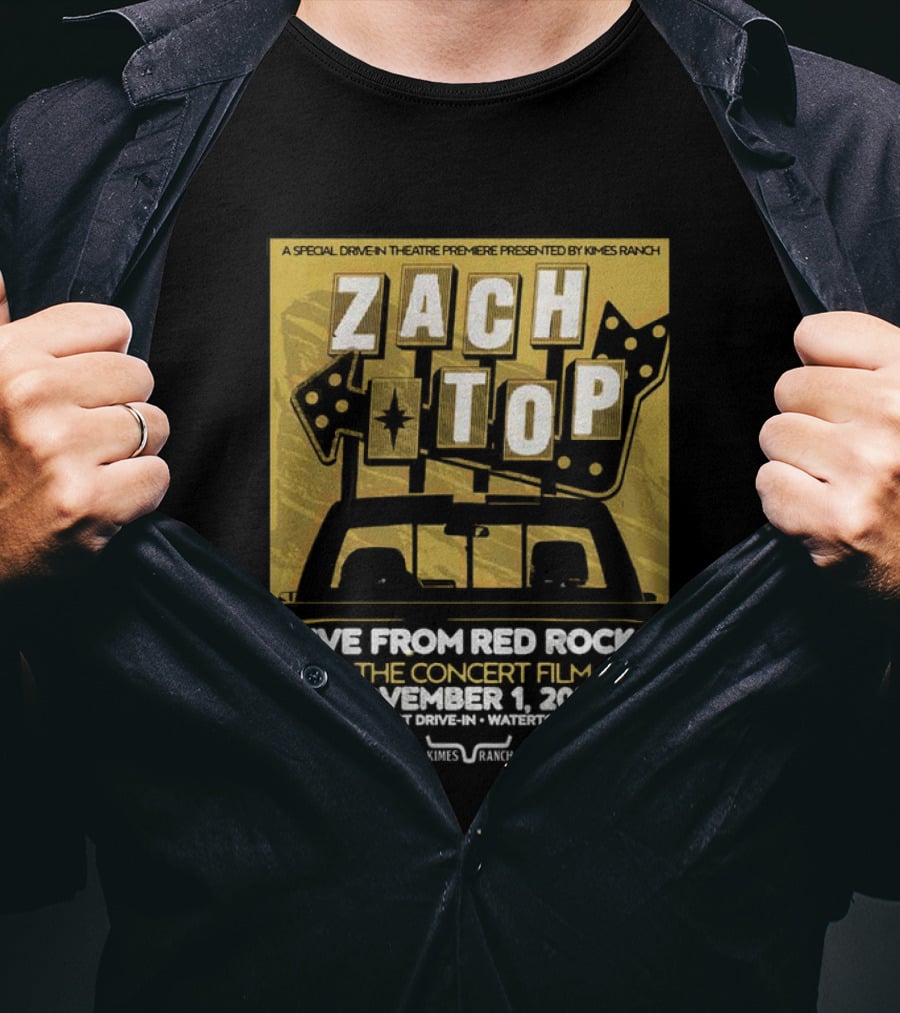 Zach Top Live From Red Rocks Concert Film November 1 2026 T-Shirt