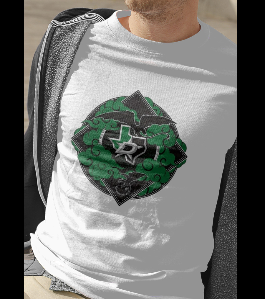 Dallas Stars 2026 27 Iron Flame Texas Map T-Shirt