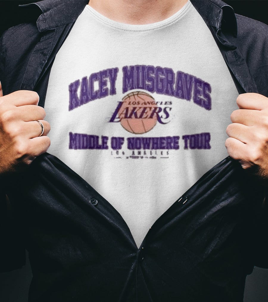 Kacey Musgraves Los Angeles Lakers Middle Of Nowhere Tour 2026 T-Shirt