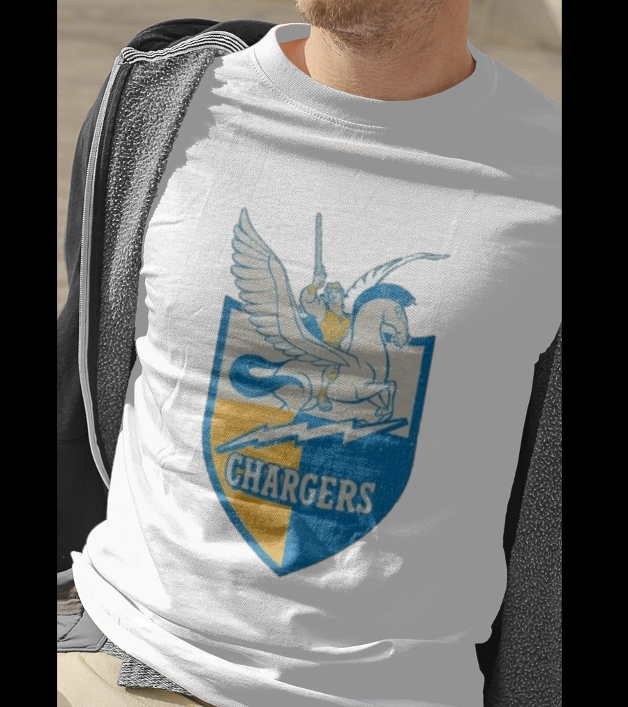 Los Angeles Chargers Disney Hercules Pegasus Collaboration T-Shirt