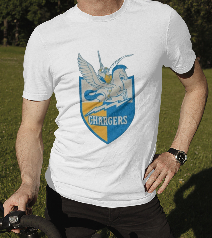 Los Angeles Chargers Disney Hercules Pegasus Collaboration T-Shirt