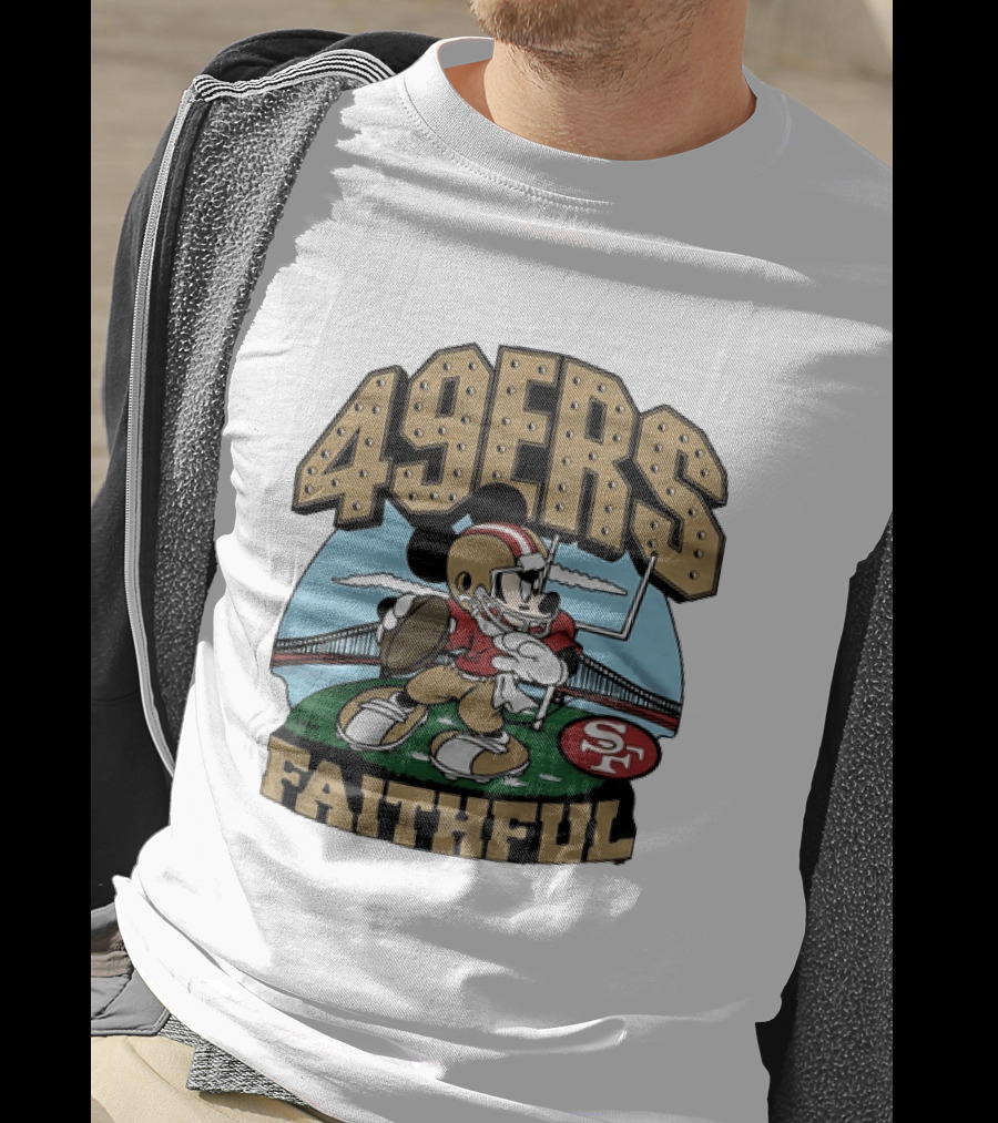 Mickey Mouse 49ers Faithful San Francisco Football T-Shirt