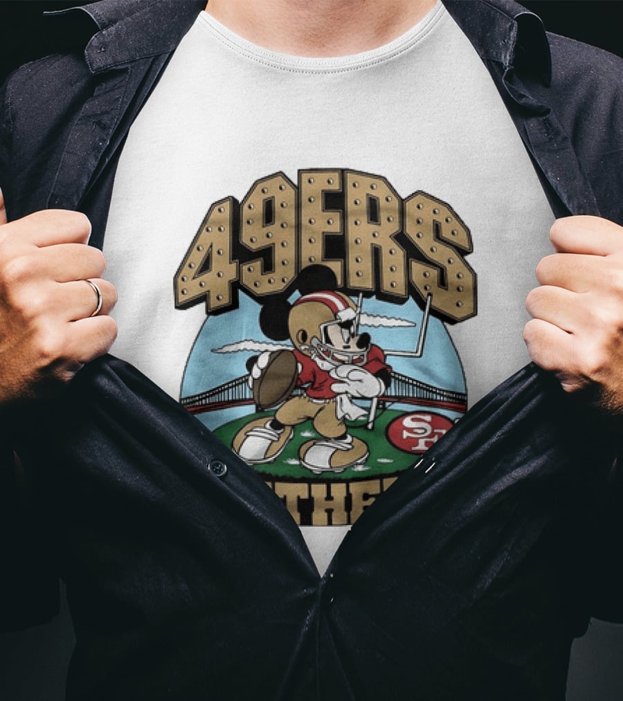 Mickey Mouse 49ers Faithful San Francisco Football T-Shirt