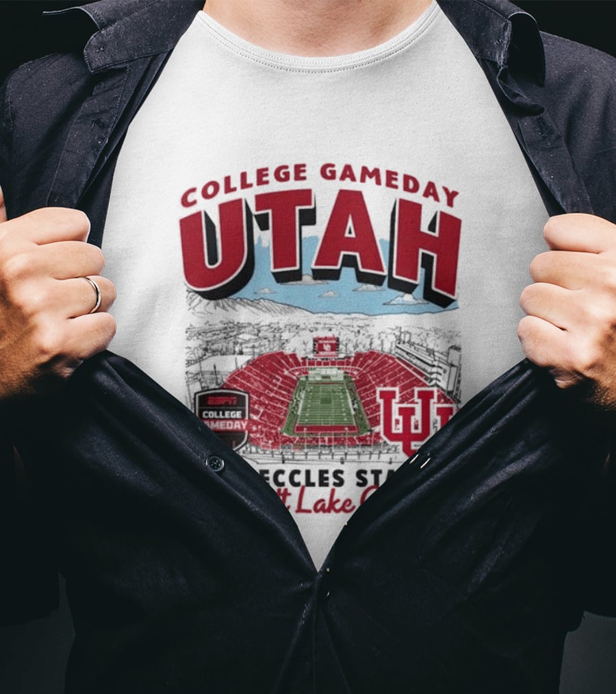 Utah College Gameday Rice Eccles Stadium Salt Lake City T-Shirt