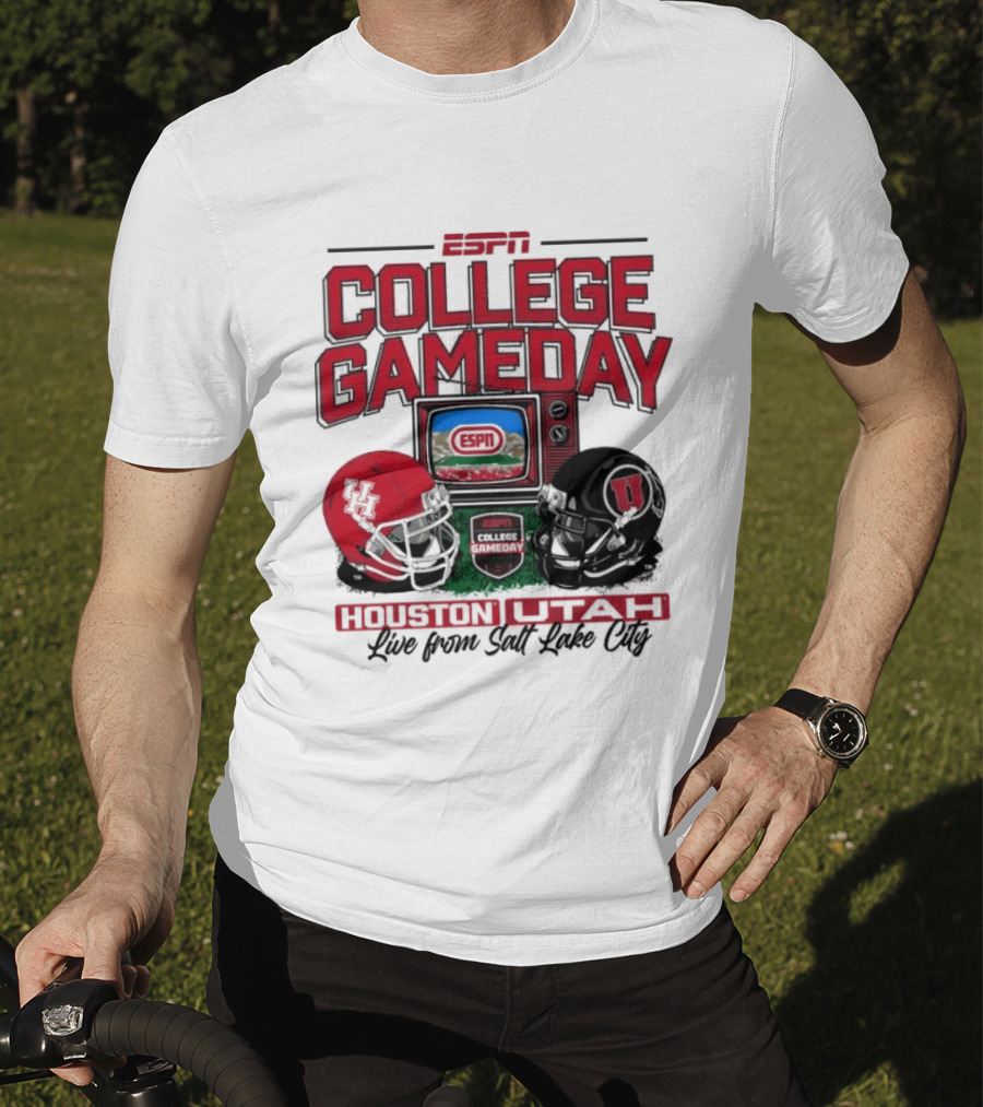 ESPN College GameDay Houston Cougars Utah Utes Live From Salt Lake City T-Shirt