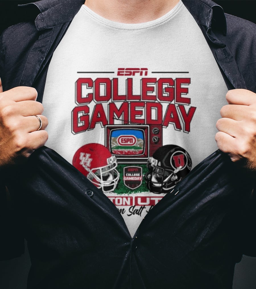 ESPN College GameDay Houston Cougars Utah Utes Live From Salt Lake City T-Shirt