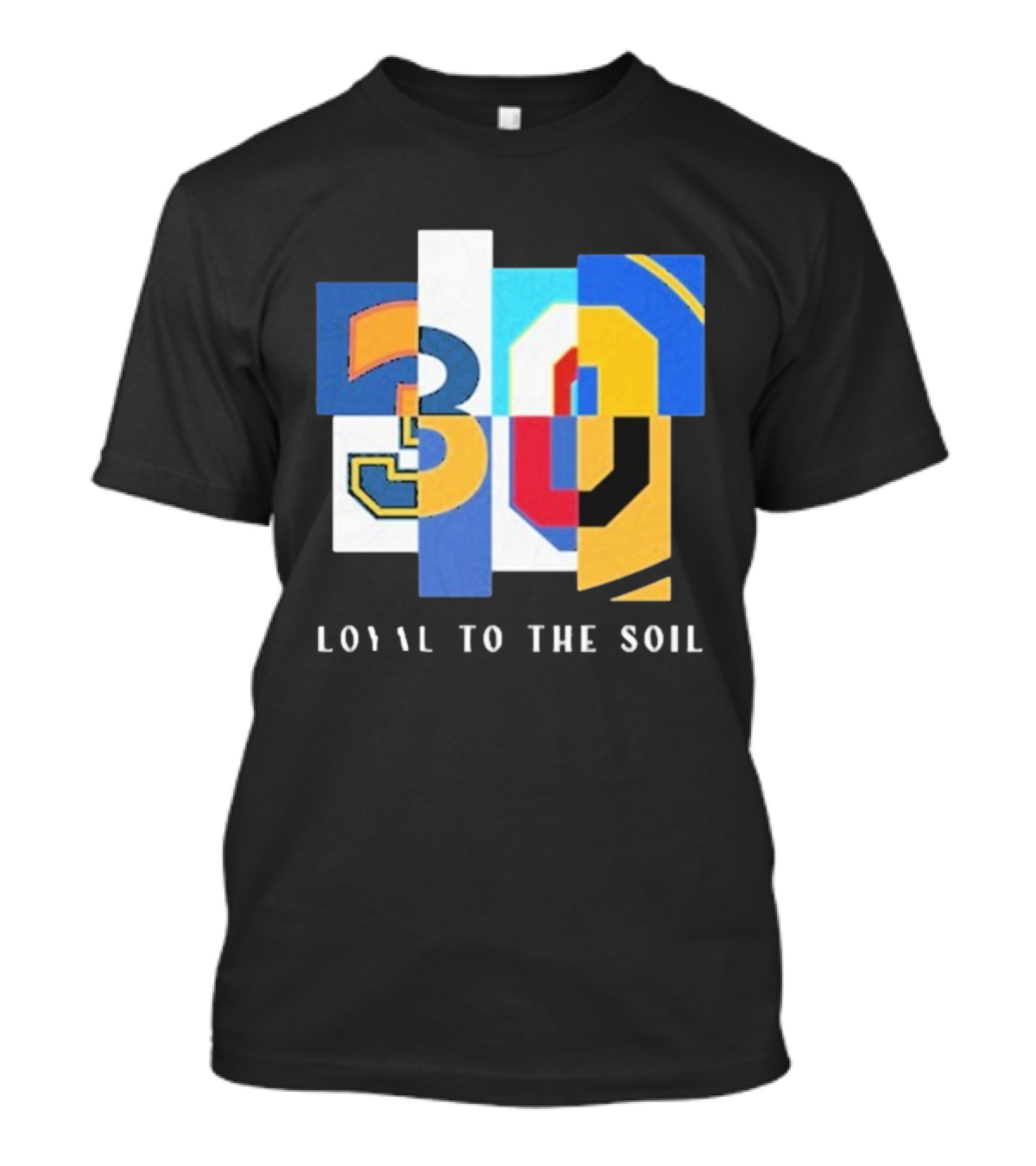 30 Loyal To The Soil Sports-Inspired Patchwork Style T-Shirt