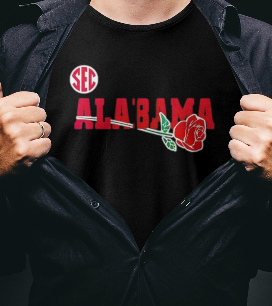 SEC Alabama Crimson Tide Rose Bowl 2026 T-Shirt