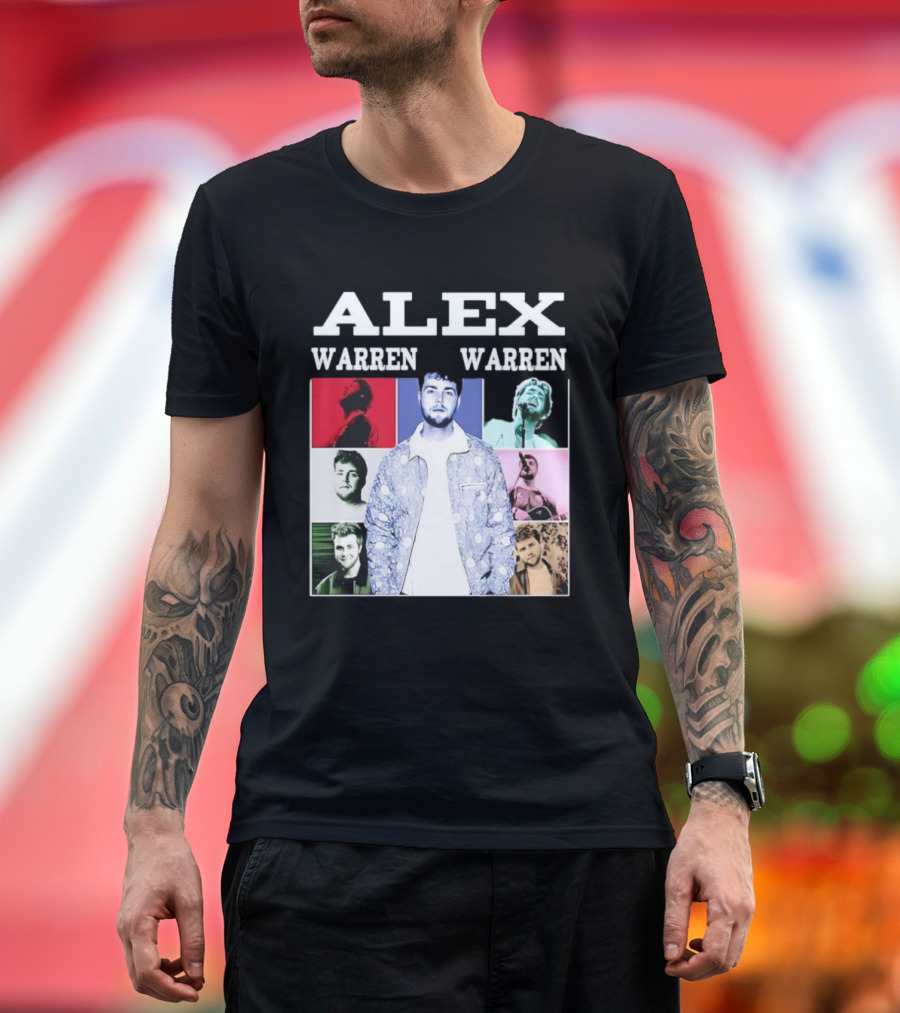 Alex Warren Tour Vintage Collage Style Photography T-Shirt