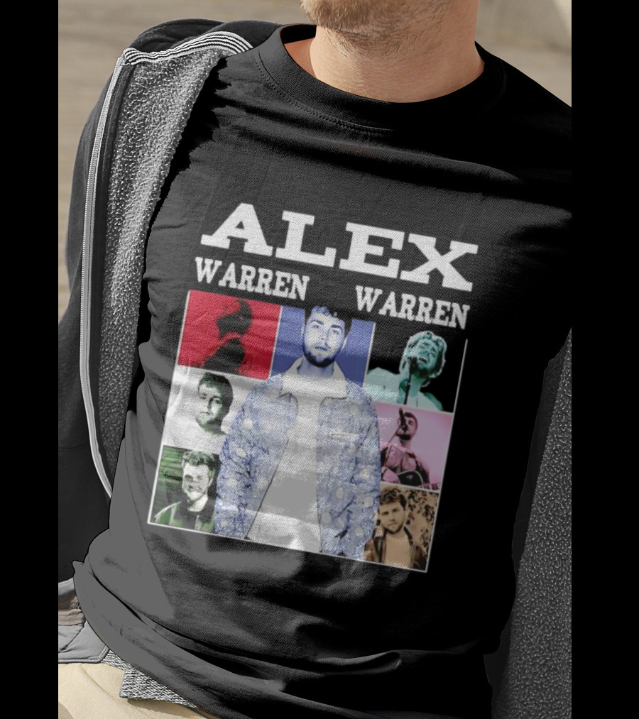 Alex Warren Tour Vintage Collage Style Photography T-Shirt