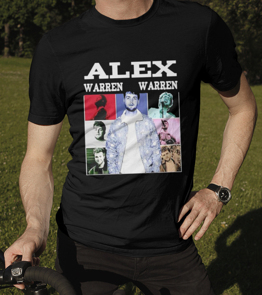 Alex Warren Tour Vintage Collage Style Photography T-Shirt