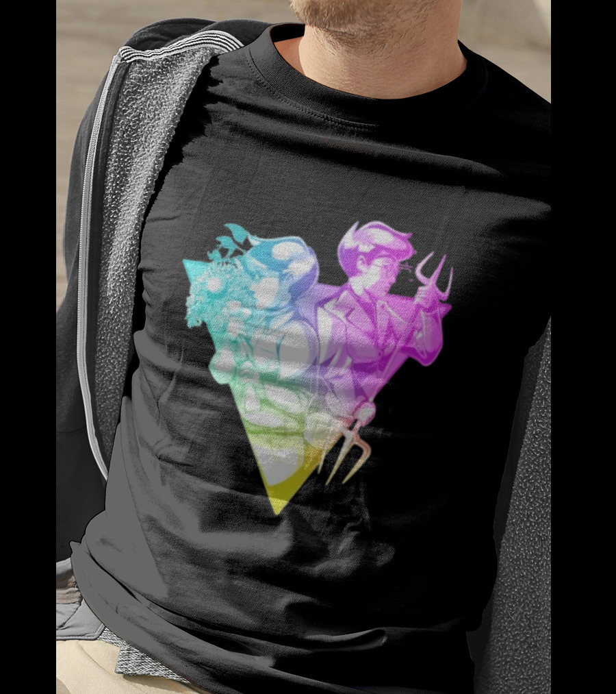 BDTH Division Character Illustration Gradient Style T-Shirt