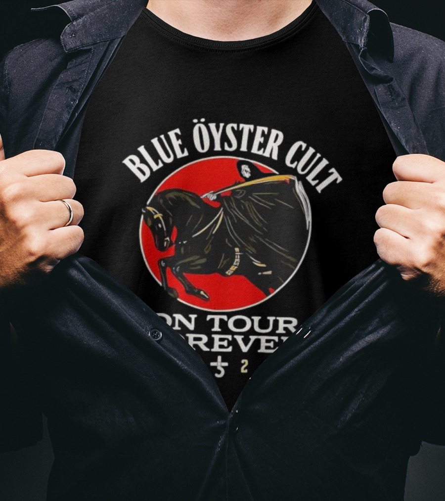 Blue Öyster Cult On Tour Forever 2026 Rider Emblem T-Shirt