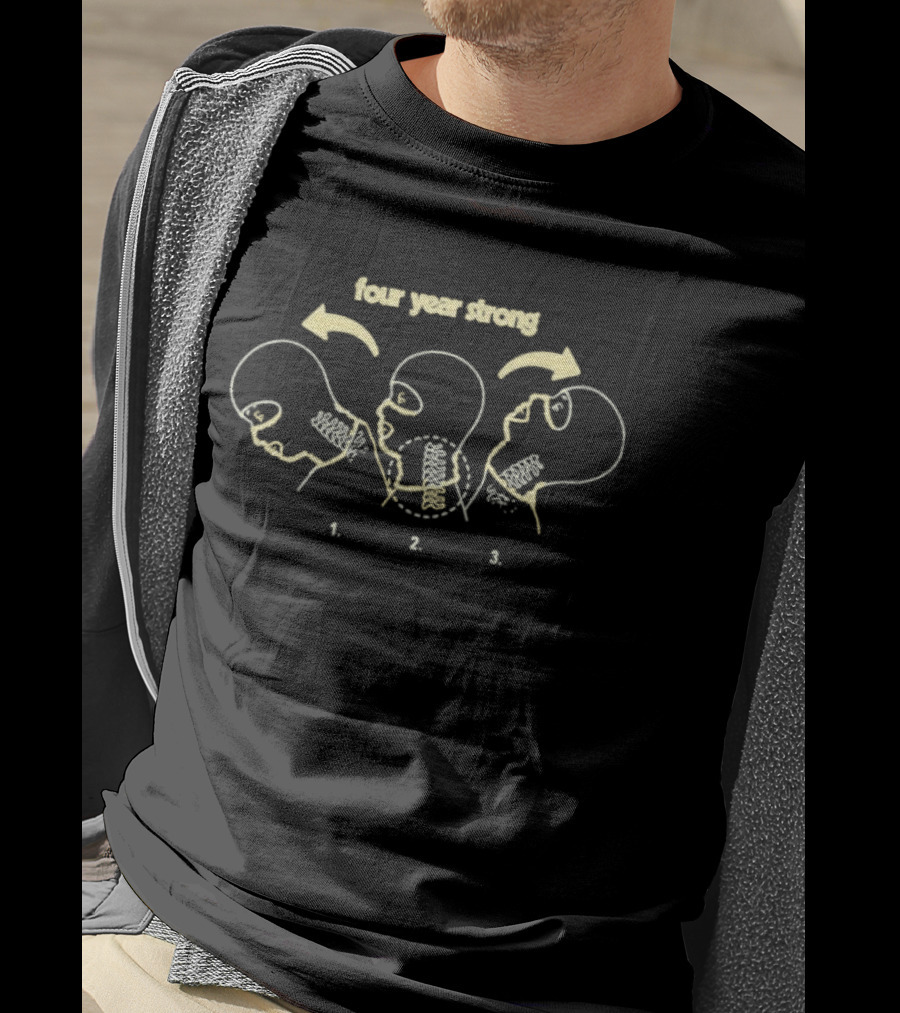 Four Year Strong Head Movement Diagram 1 2 3 T-Shirt