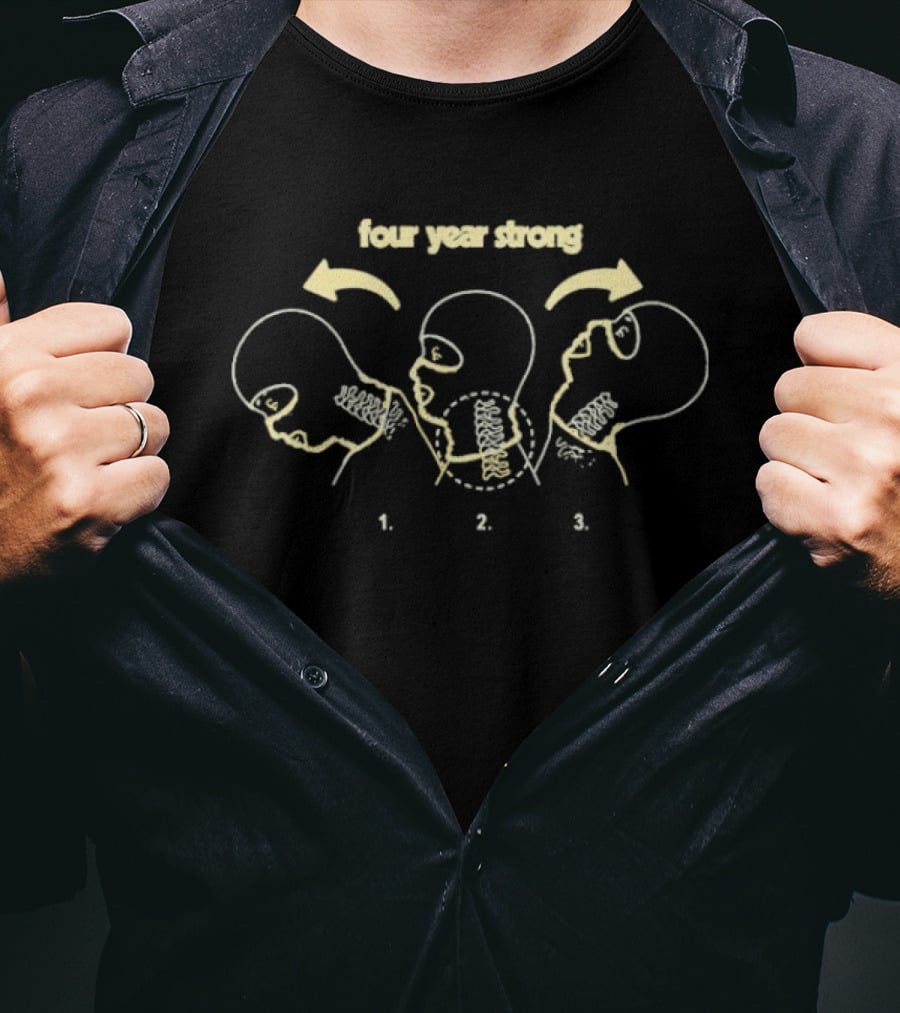 Four Year Strong Head Movement Diagram 1 2 3 T-Shirt