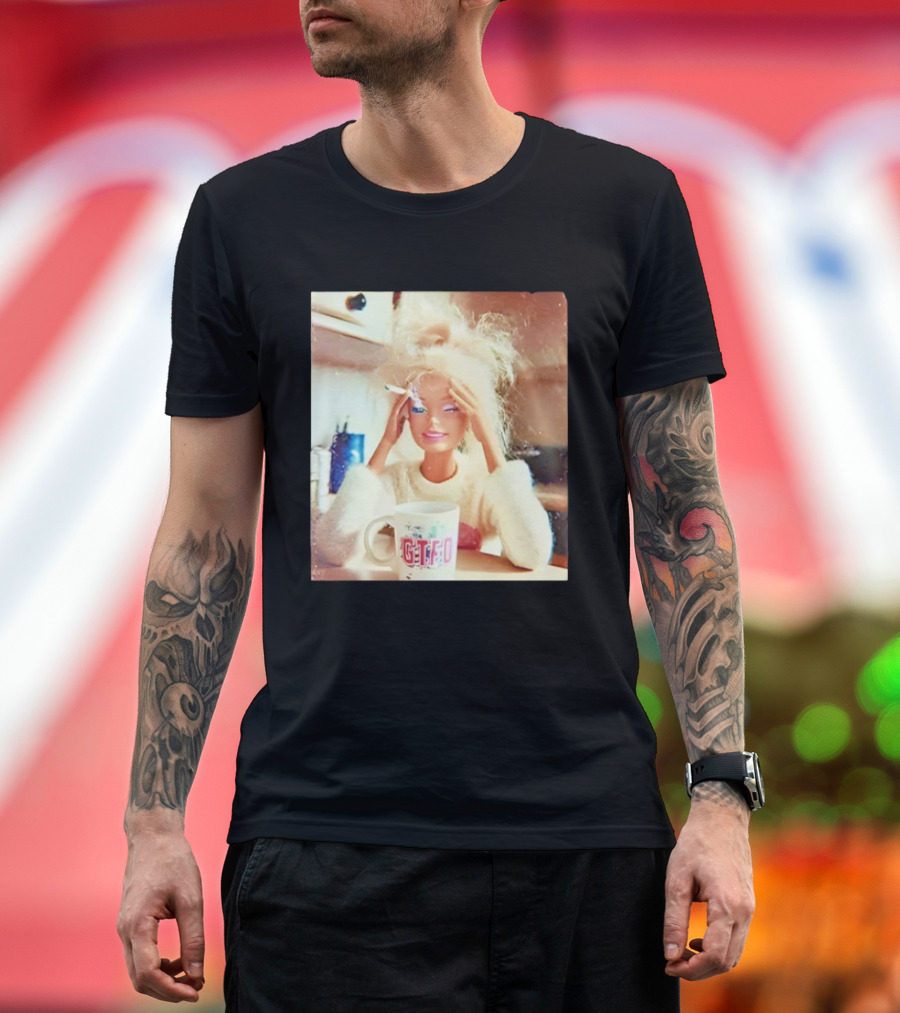 Distressed Doll Face Meme GTFO Coffee Cup T-Shirt