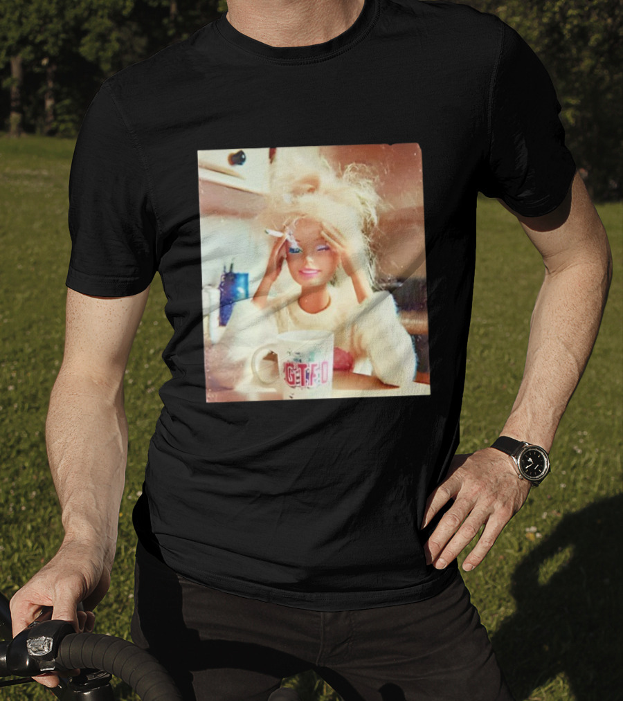 Distressed Doll Face Meme GTFO Coffee Cup T-Shirt