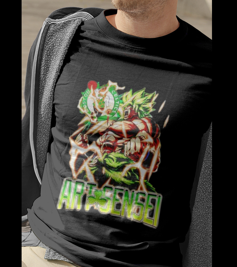 Dragon Ball Z Broly Boston Celtics Art Sensei T-Shirt