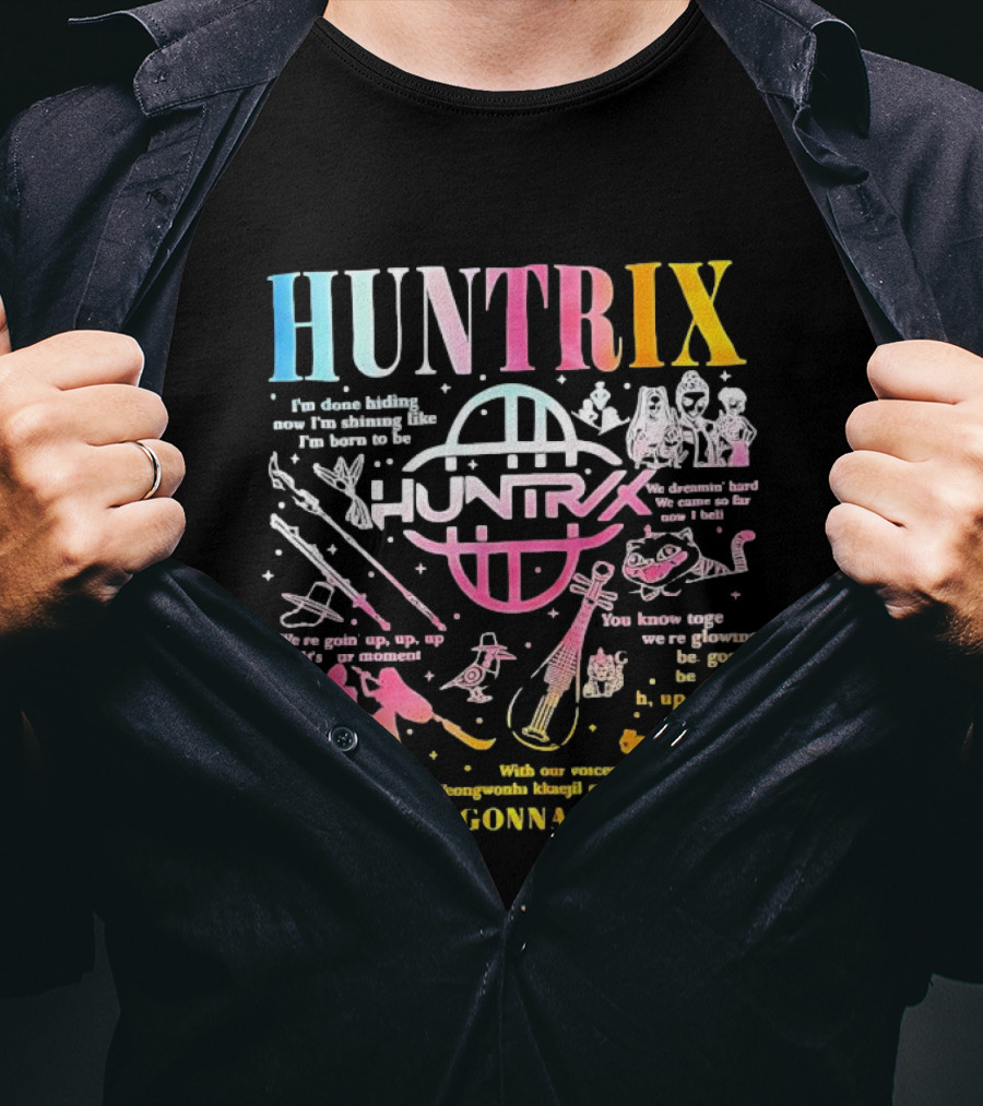HUNTRIX Born To Shine Together Glowing Gonna Be Golden T-Shirt