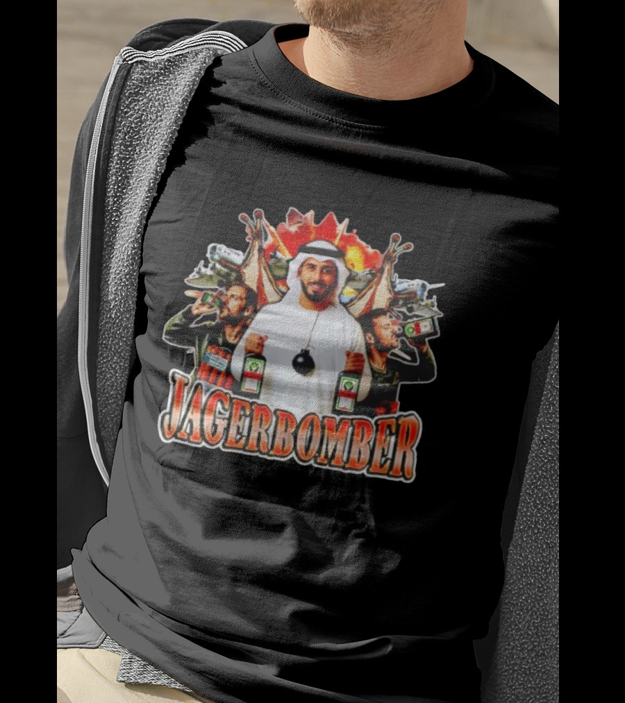 Jagerbomber Jägermeister Drinking Celebration With Middle Eastern Motif T-Shirt