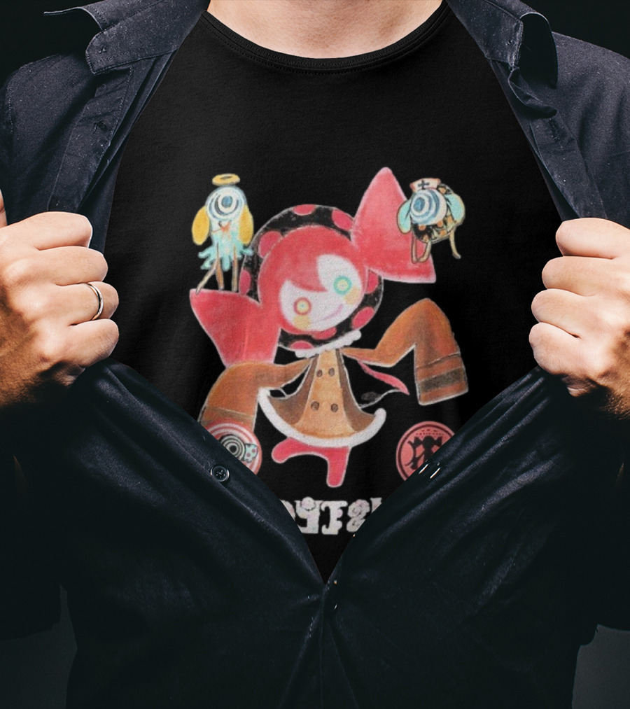 Puella Magi Madoka Magica Charlotte Kawaii Anime Character With Cute Red And Pink Features T-Shirt