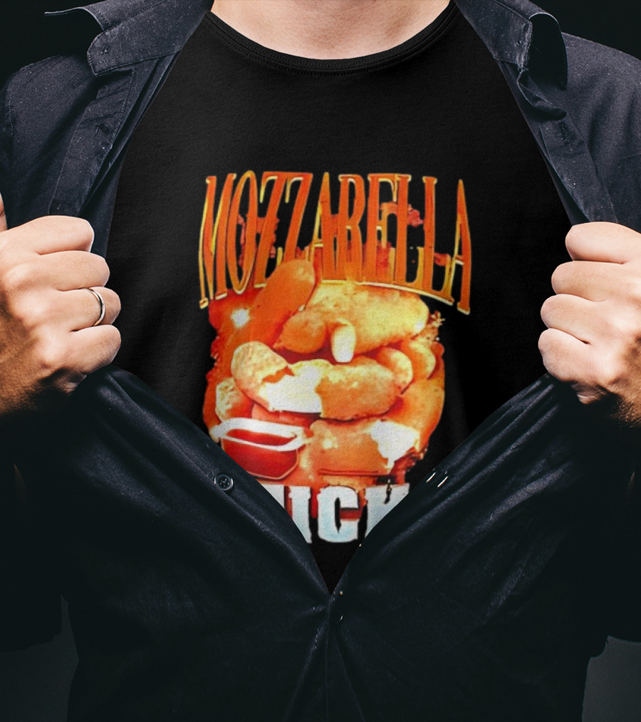 Mozzarella Sticks Cheesy Snack Delight With Dipping Sauce T-Shirt