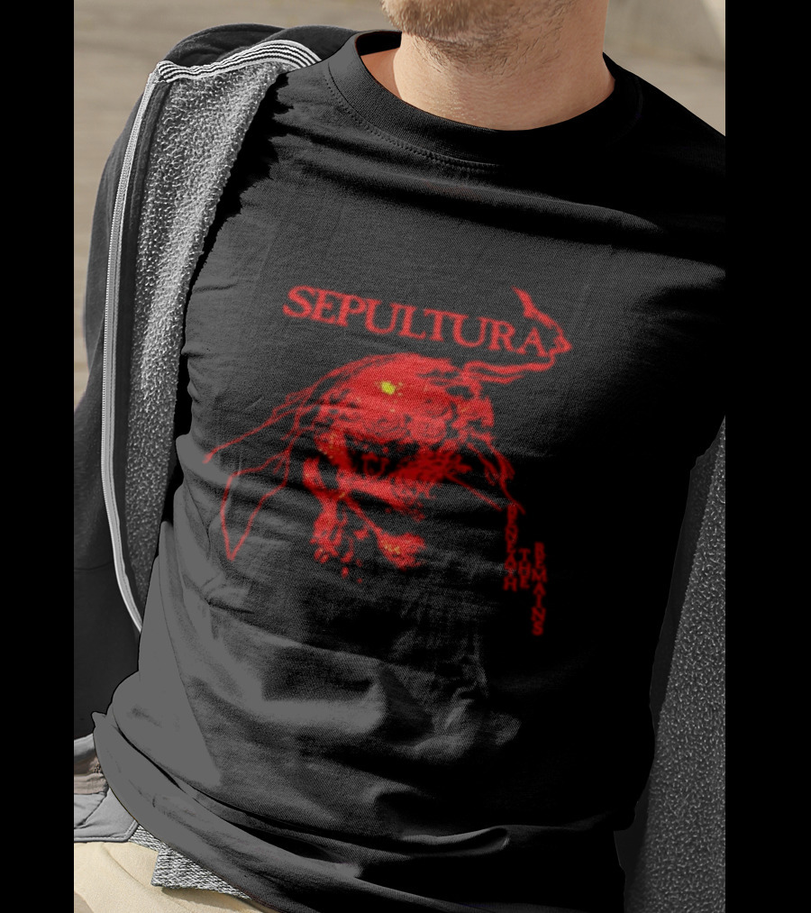 Sepultura Beneath The Remains Skull Artwork Red T-Shirt