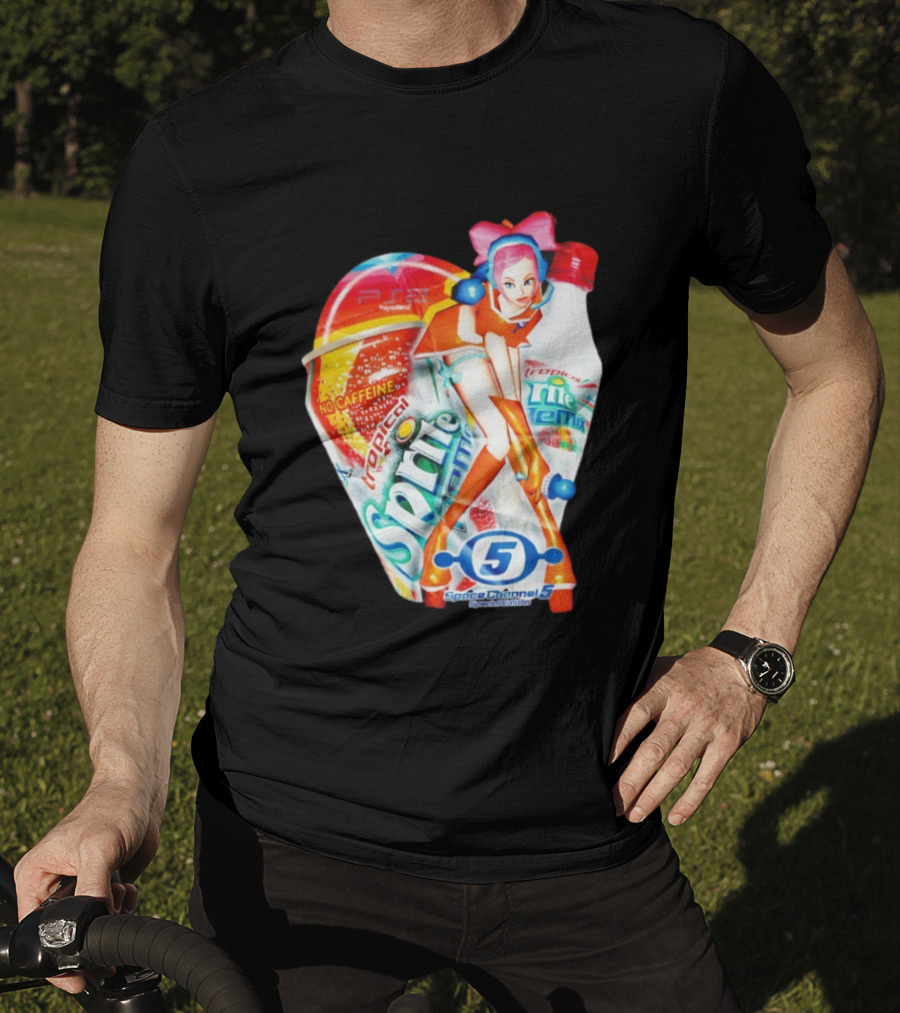 Tropical Sprite Remix No Caffeine Space Channel 5 Special Edition T-Shirt