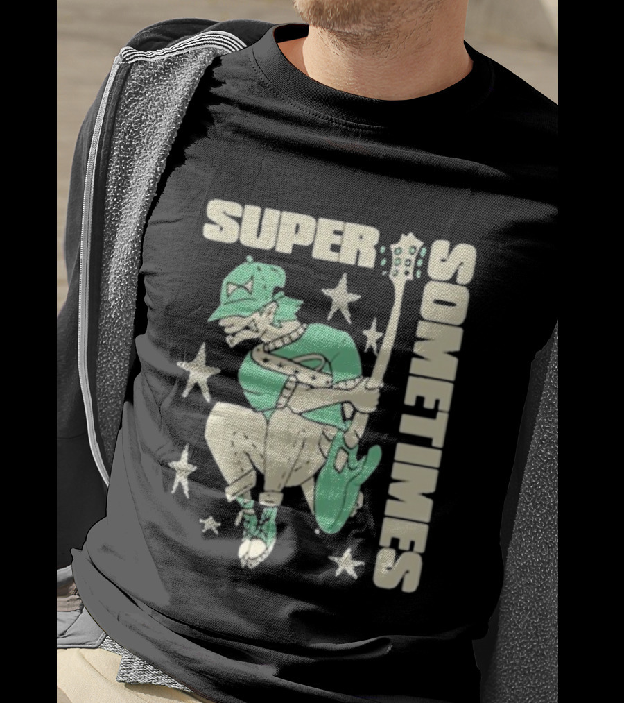 Super Sometimes Jumpman Guitar Star Icon T-Shirt