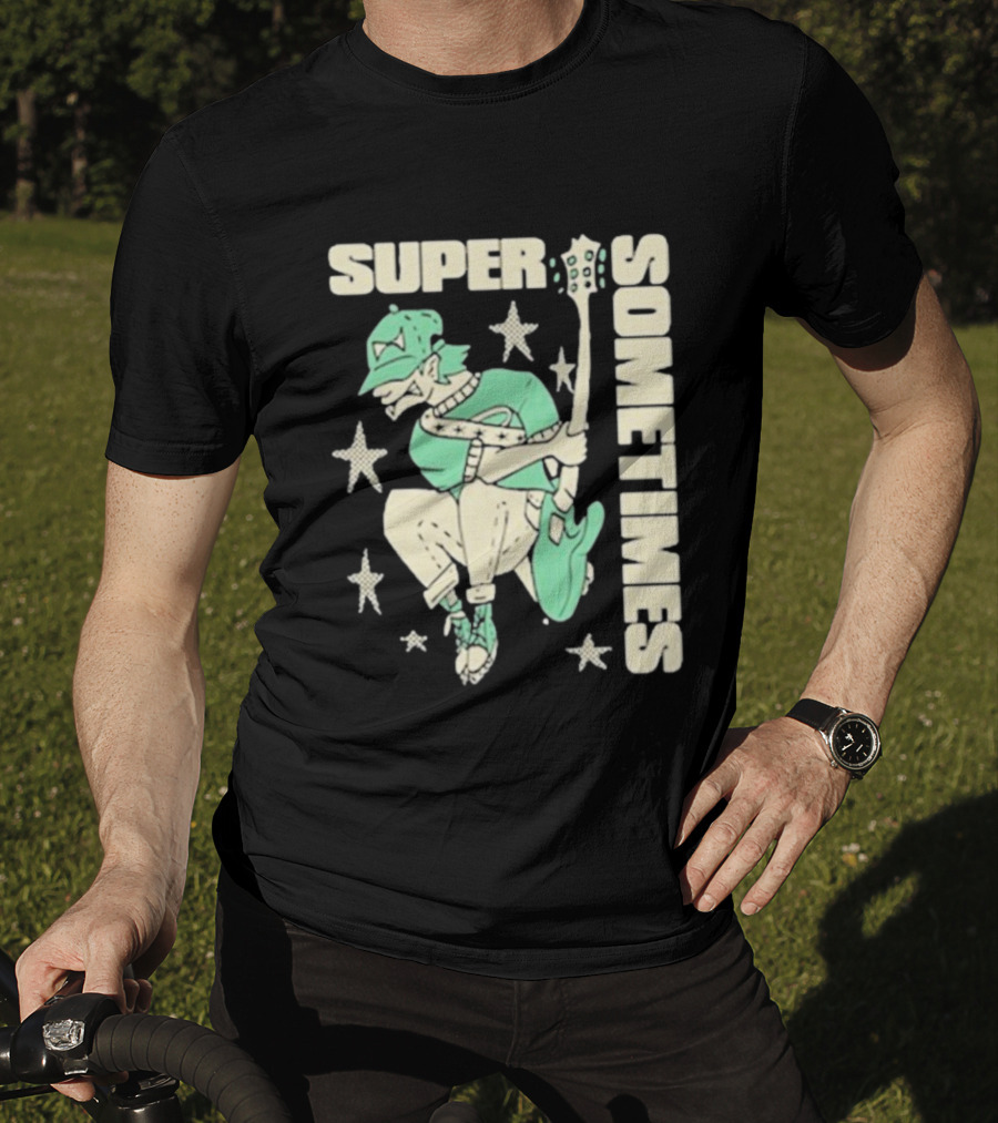 Super Sometimes Jumpman Guitar Star Icon T-Shirt