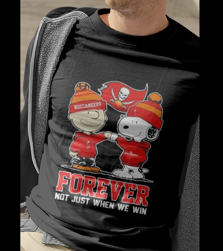 Tampa Bay Buccaneers Charlie Brown Snoopy Forever Not Just When We Win T-Shirt